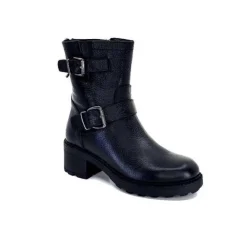 Ivoire-354 Ivoire 109332 Cuir Noir*Femme Fourrées