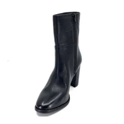 Ivoire0104a Ivoire 52324 Cuir Noir*Femme Bottines