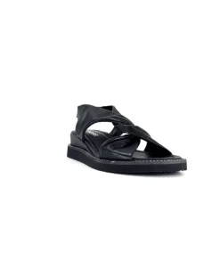 Ivoire-354 Ivoire 107614 Cuir Noir*Femme Plateformes