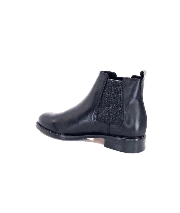 Ivoire0381b Ivoire 7407 Cuir Noir*Femme Bottines