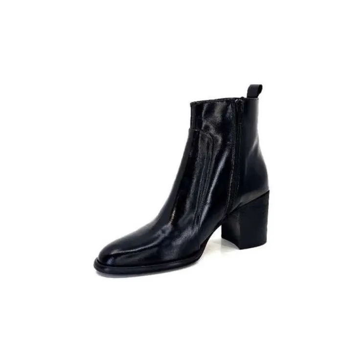 Ivoire0381b Ivoire 8233 Cuir Noir*Femme Bottines
