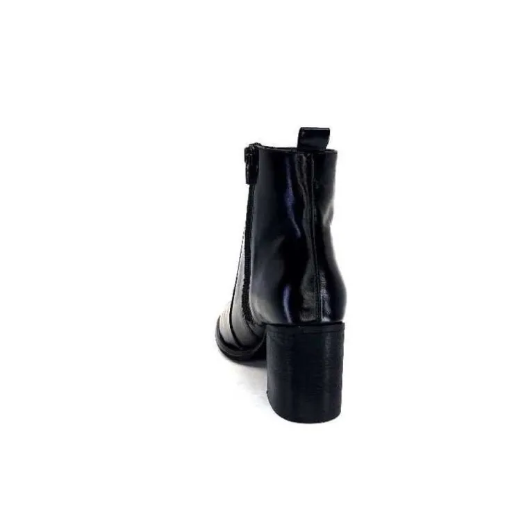 Ivoire0381b Ivoire 8233 Cuir Noir*Femme Bottines