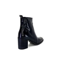 Ivoire0381b Ivoire 8233 Cuir Noir*Femme Bottines