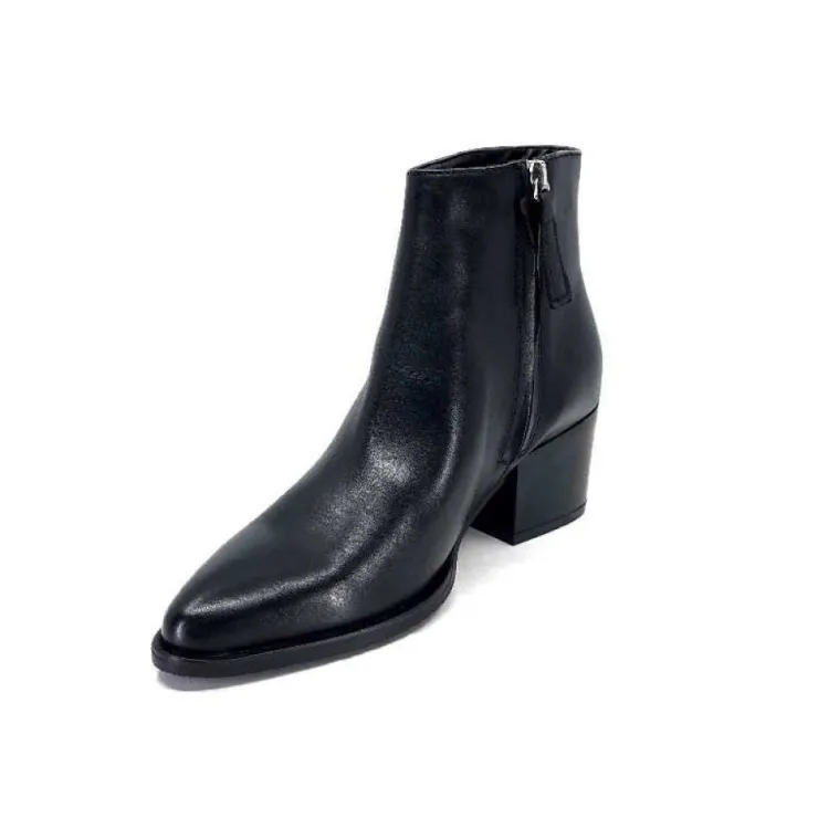 Ivoire0104a Ivoire 46105 Cuir Noir*Femme Bottines