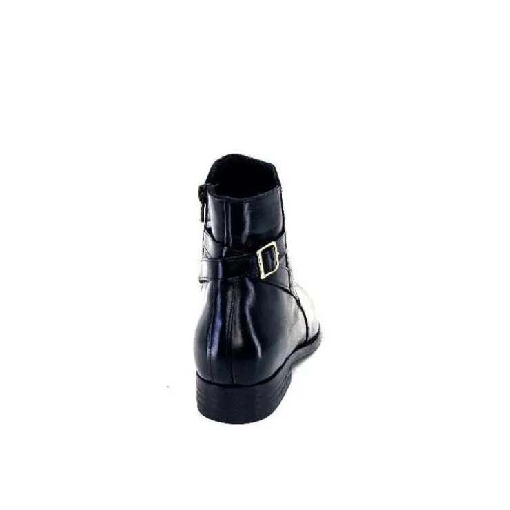 Ivoire0381b Ivoire 8234 Cuir Noir*Femme Bottines