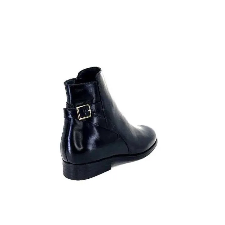 Ivoire0381b Ivoire 8234 Cuir Noir*Femme Bottines