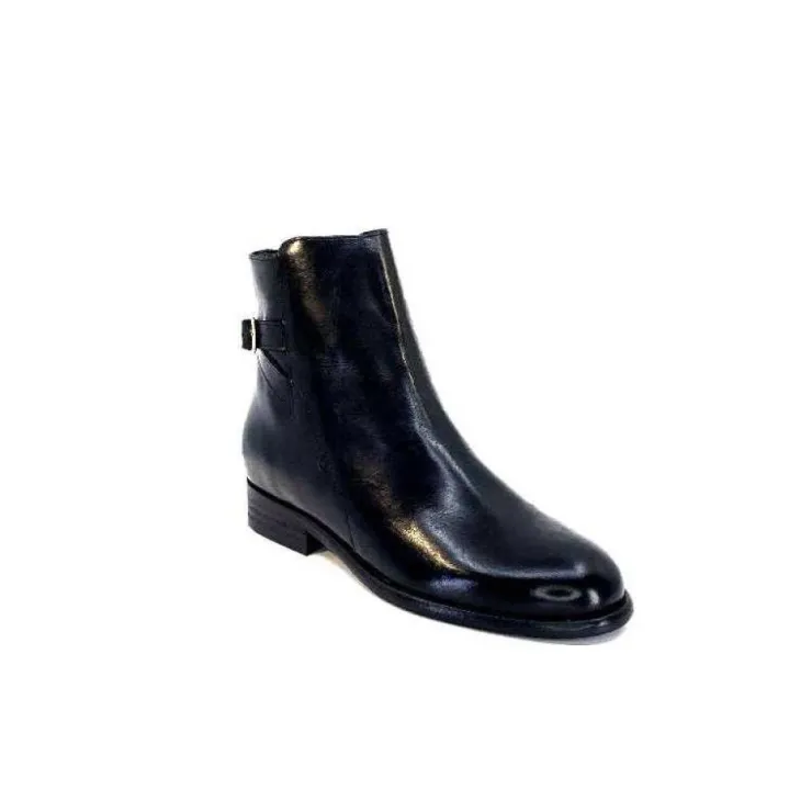 Ivoire0381b Ivoire 8234 Cuir Noir*Femme Bottines