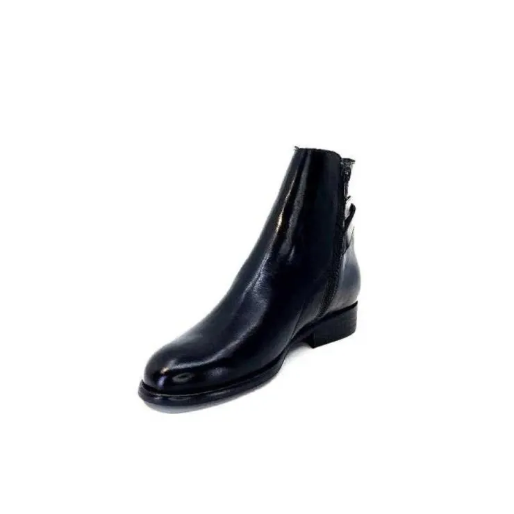Ivoire0381b Ivoire 8234 Cuir Noir*Femme Bottines