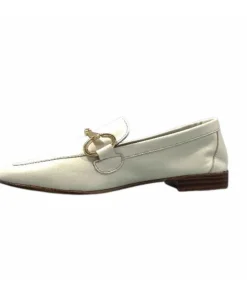 355-ivoire Ivoire 35.48.700 Cuir Off White*Femme Mocassins