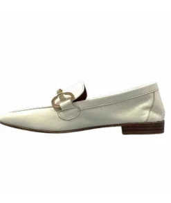 355-ivoire Ivoire 35.48.700 Cuir Off White*Femme Mocassins