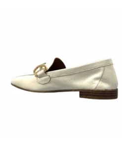 355-ivoire Ivoire 35.48.700 Cuir Off White*Femme Mocassins