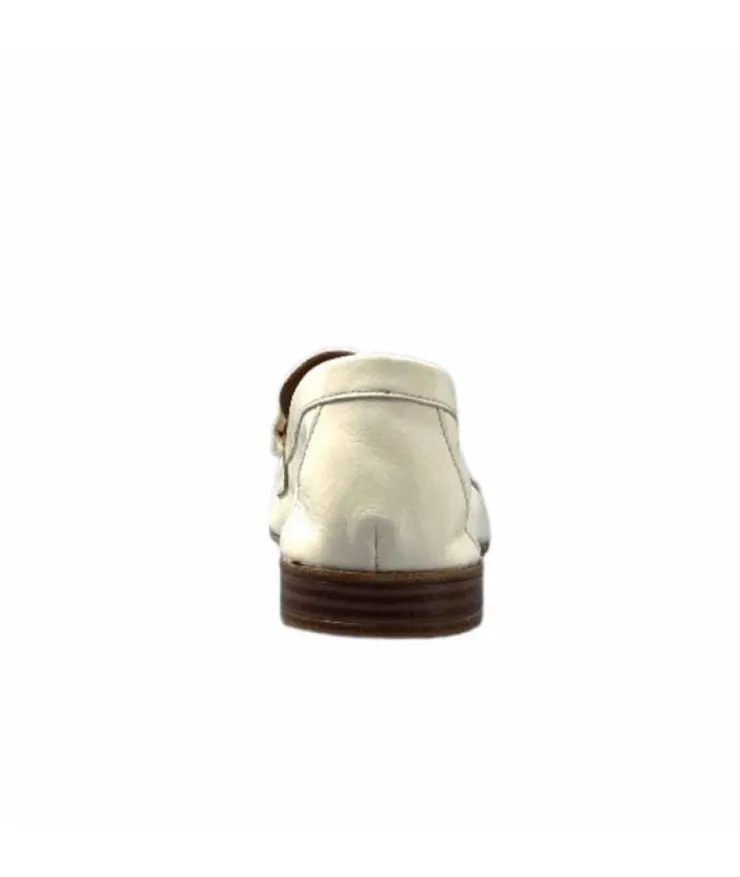 355-ivoire Ivoire 35.48.700 Cuir Off White*Femme Mocassins