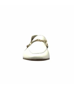 355-ivoire Ivoire 35.48.700 Cuir Off White*Femme Mocassins