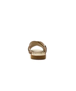 Ivoire0346a Ivoire 22681 Cuir Or*Femme Mules