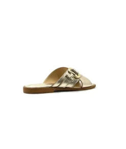 Ivoire0346a Ivoire 22681 Cuir Or*Femme Mules
