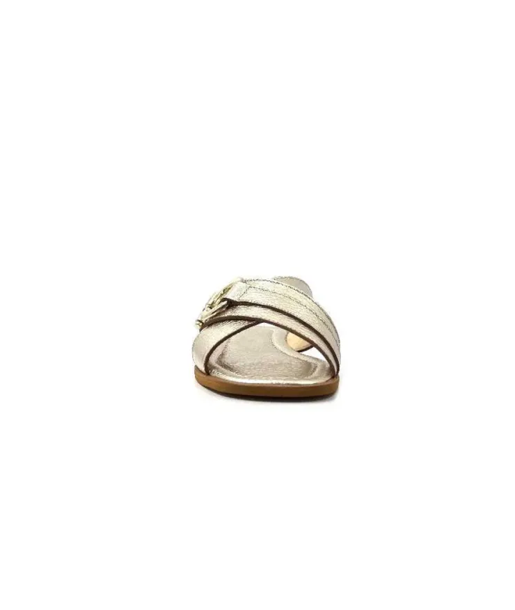 Ivoire0346a Ivoire 22681 Cuir Or*Femme Mules