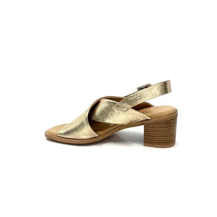Ivoire0401a Ivoire 500.3018 Cuir Or*Femme Sandales