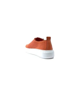 s and m / shoes market Ivoire 382.510 Cuir Orange*Femme Baskets