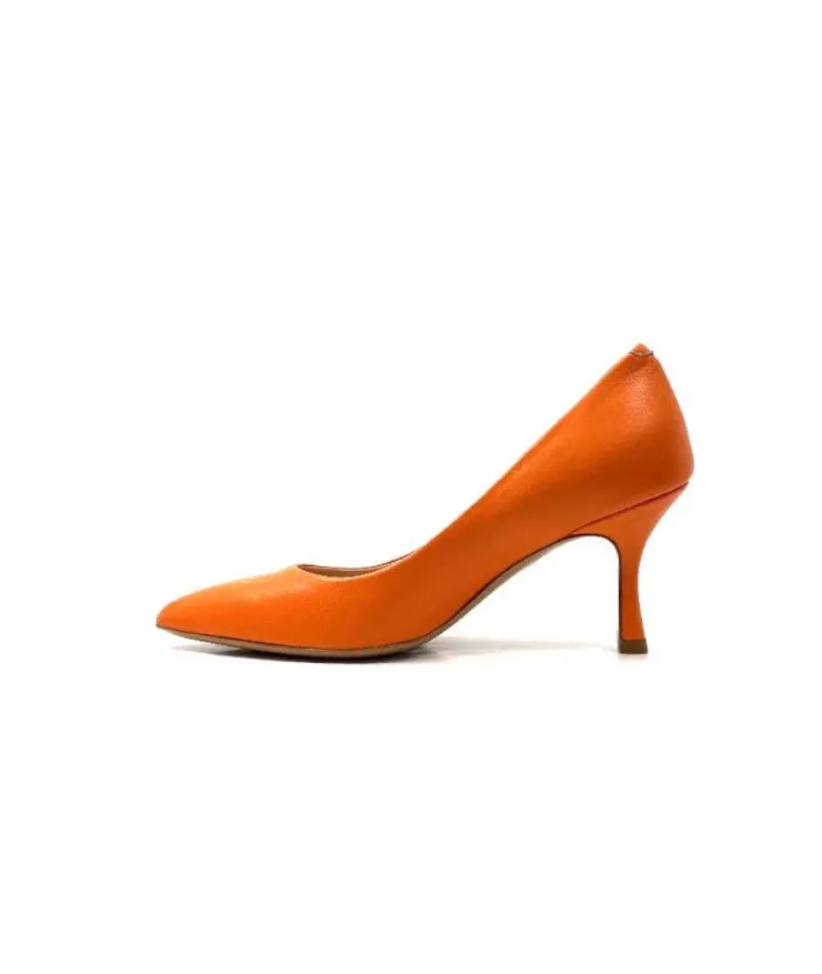 franco russo napoli fgr Ivoire 1901 Cuir Orange*Femme Escarpins