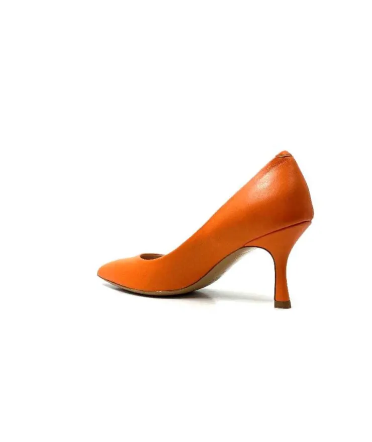 franco russo napoli fgr Ivoire 1901 Cuir Orange*Femme Escarpins