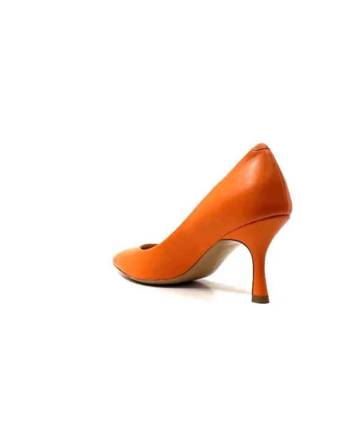 franco russo napoli fgr Ivoire 1901 Cuir Orange*Femme Escarpins