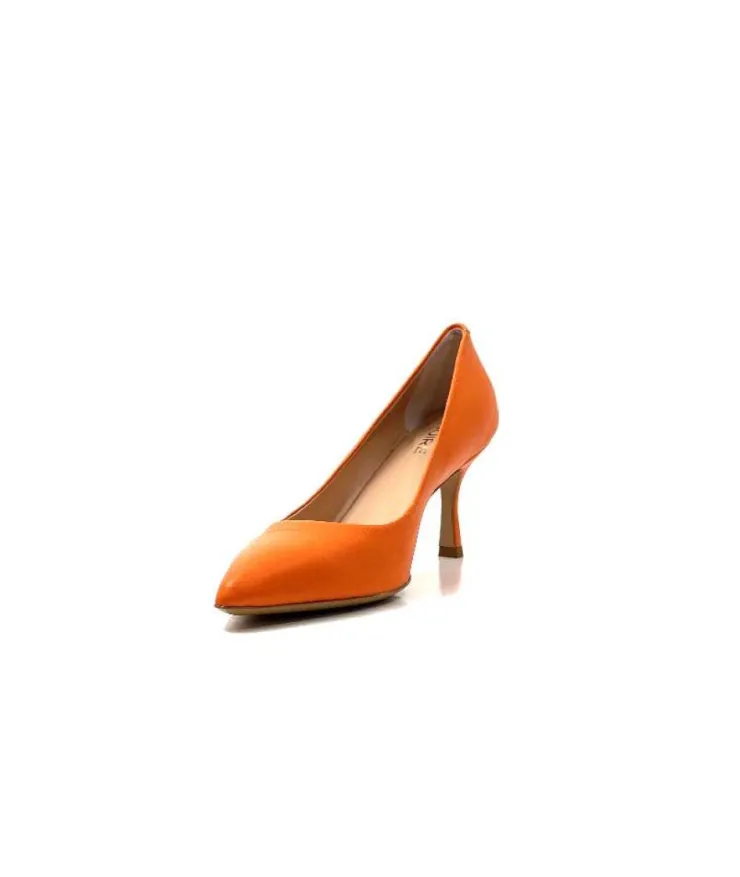 franco russo napoli fgr Ivoire 1901 Cuir Orange*Femme Escarpins