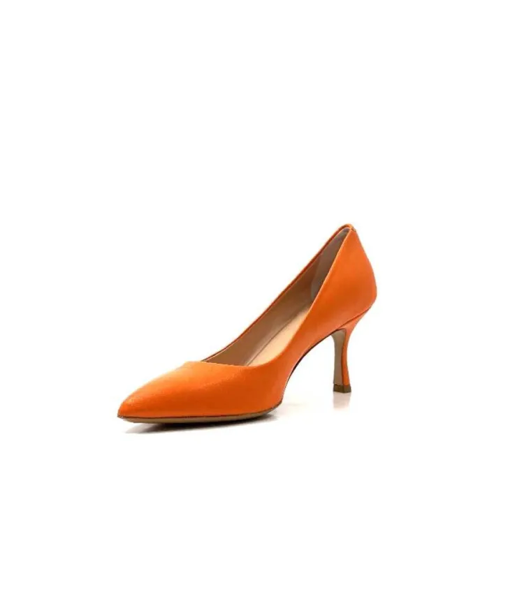 franco russo napoli fgr Ivoire 1901 Cuir Orange*Femme Escarpins
