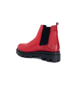 Ivoire0351a Ivoire 9615312 Cuir Rouge*Femme Bottines