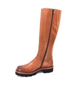 Ivoire0156 Ivoire 3283 Cuir Tabacco*Femme Bottes