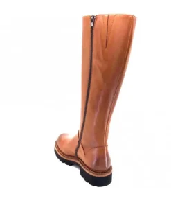 Ivoire0156 Ivoire 3283 Cuir Tabacco*Femme Bottes