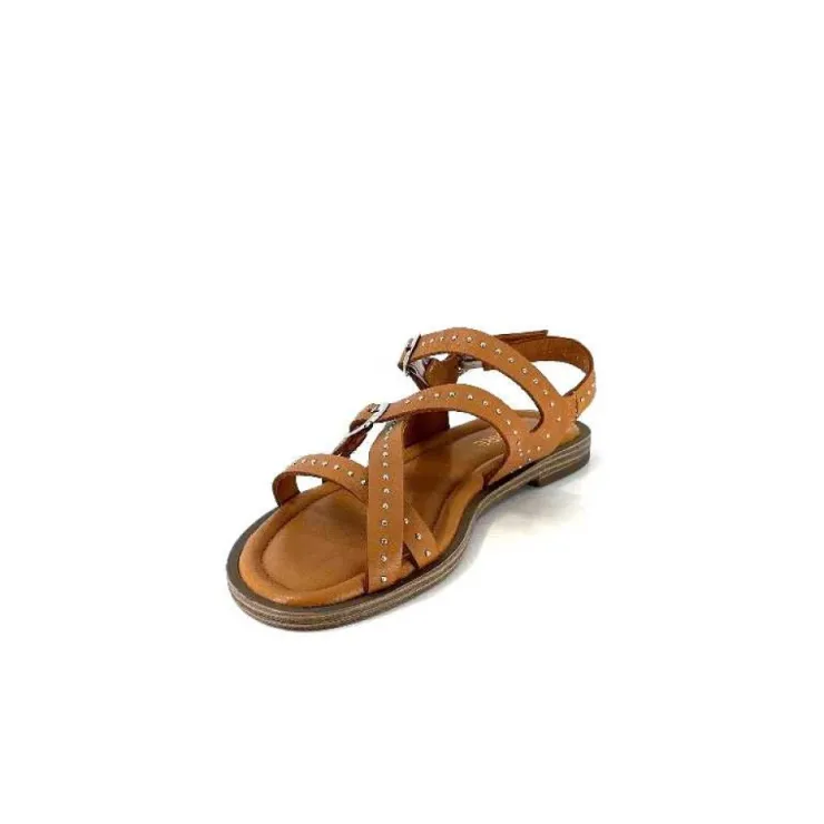 Ivoire0401a Ivoire 500.4301 Cuir Tan*Femme Sandales
