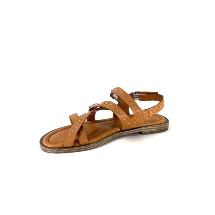 Ivoire0401a Ivoire 500.4301 Cuir Tan*Femme Sandales