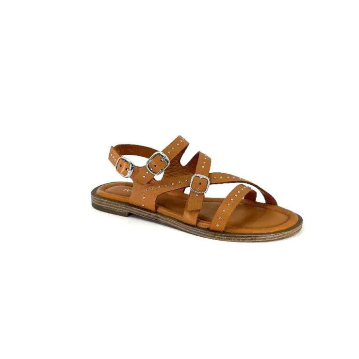 Ivoire0401a Ivoire 500.4301 Cuir Tan*Femme Sandales