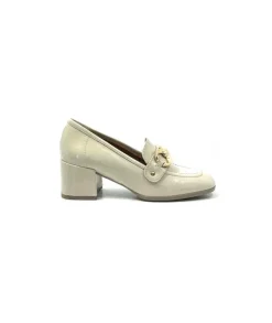 Ivoire0351a Ivoire 9575845 Cuir Vernis Beige*Femme Mocassins