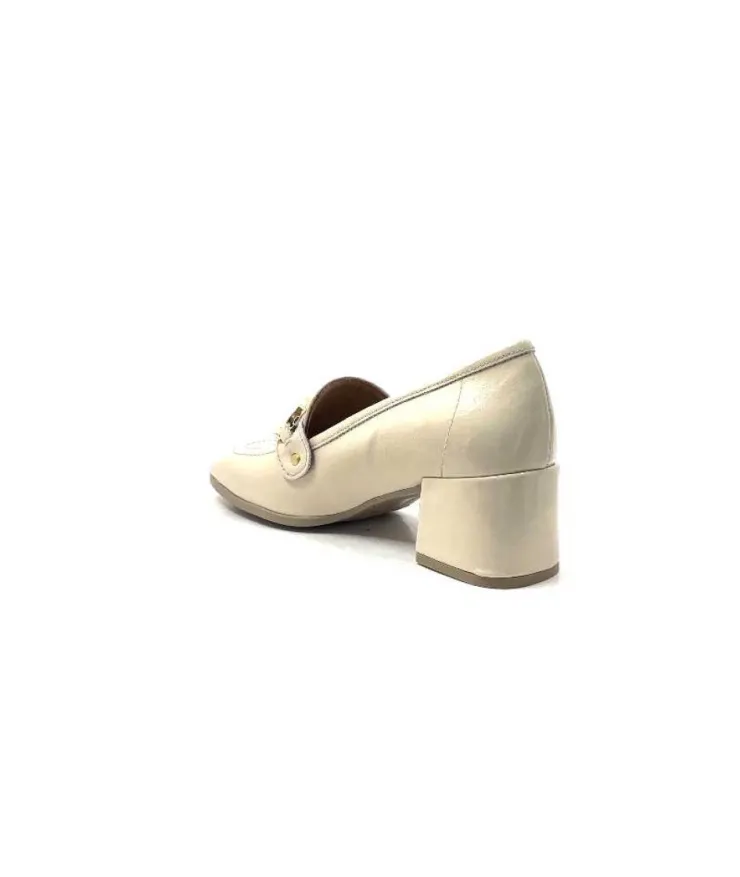 Ivoire0351a Ivoire 9575845 Cuir Vernis Beige*Femme Mocassins