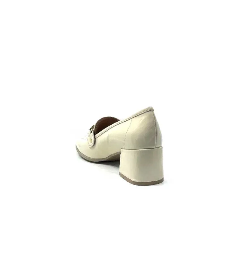 Ivoire0351a Ivoire 9575845 Cuir Vernis Beige*Femme Mocassins