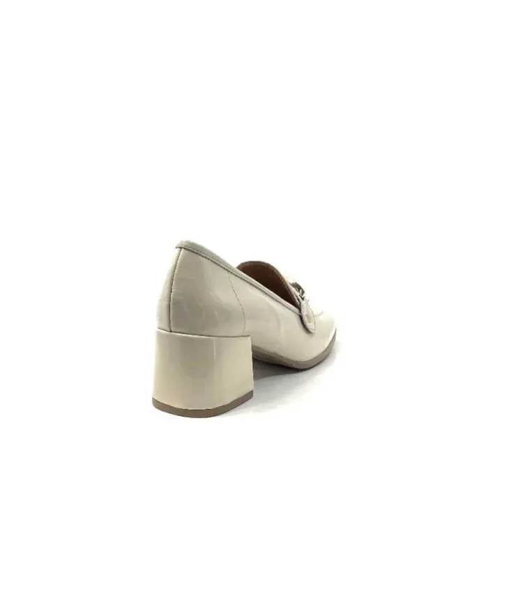 Ivoire0351a Ivoire 9575845 Cuir Vernis Beige*Femme Mocassins