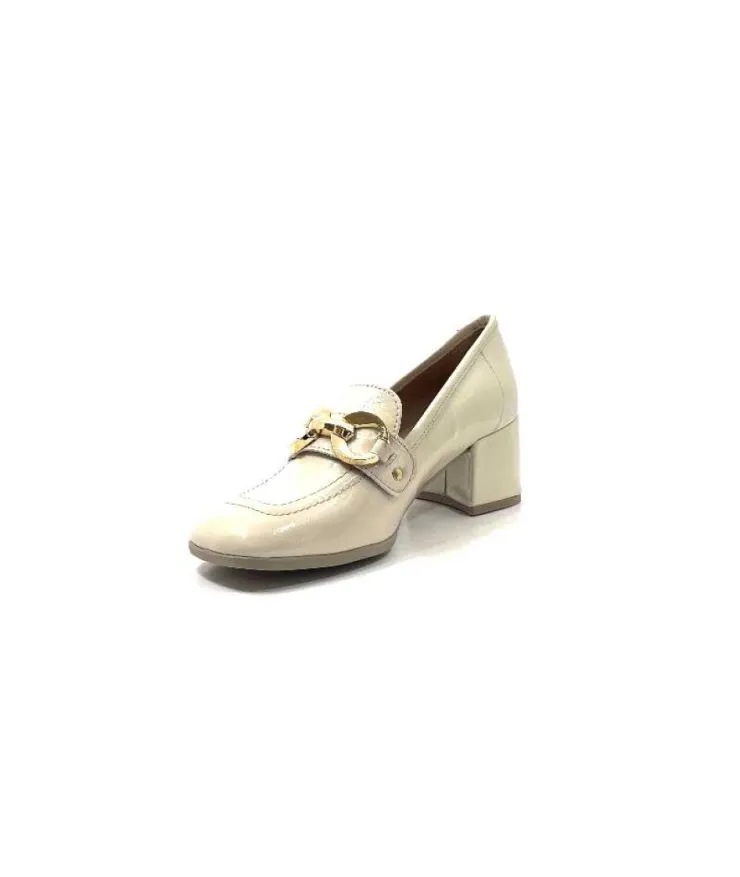 Ivoire0351a Ivoire 9575845 Cuir Vernis Beige*Femme Mocassins