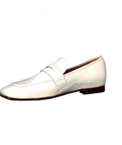 franco russo napoli fgr Ivoire 2103 Cuir Vernis Blanc*Femme Mocassins