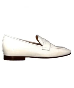 franco russo napoli fgr Ivoire 2103 Cuir Vernis Blanc*Femme Mocassins