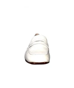 franco russo napoli fgr Ivoire 2103 Cuir Vernis Blanc*Femme Mocassins