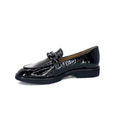 Ivoire0236a Ivoire 54595 Cuir Vernis Coco Noir*Femme Mocassins