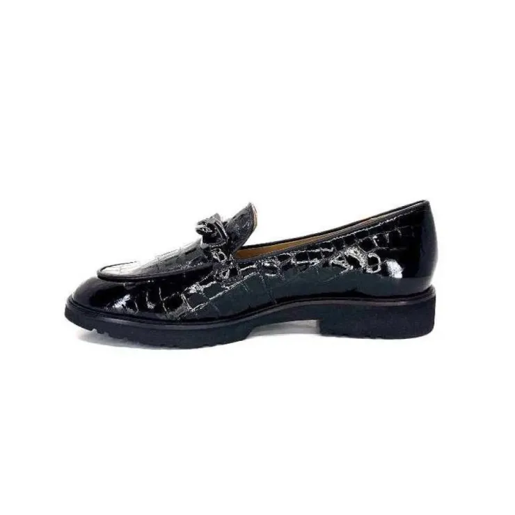 Ivoire0236a Ivoire 54595 Cuir Vernis Coco Noir*Femme Mocassins