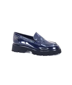 Ivoire-354 Ivoire 108606 Cuir Vernis Marine*Femme Mocassins