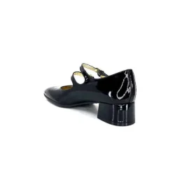 Ivoire0330 Ivoire 914 Cuir Vernis Noir*Femme Ballerines