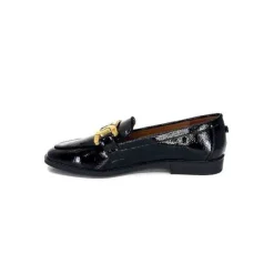 Ivoire0317a Ivoire 2200127-1301 Cuir Vernis Noir*Femme Mocassins