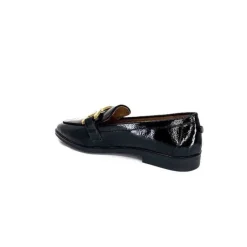 Ivoire0317a Ivoire 2200127-1301 Cuir Vernis Noir*Femme Mocassins