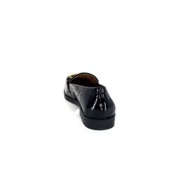 Ivoire0317a Ivoire 2200127-1301 Cuir Vernis Noir*Femme Mocassins