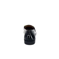 Ivoire0317a Ivoire 2200127-1301 Cuir Vernis Noir*Femme Mocassins