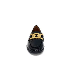 Ivoire0317a Ivoire 2200127-1301 Cuir Vernis Noir*Femme Mocassins